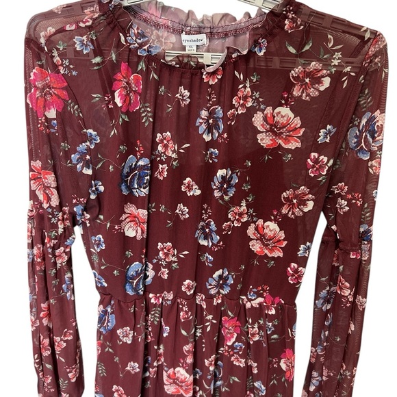 Floral Multi Colored Mini Dress, Sz XL - Picture 5 of 7